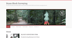 Desktop Screenshot of bryanblocksurveying.com
