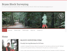 Tablet Screenshot of bryanblocksurveying.com